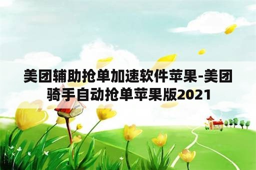 美团辅助抢单加速软件苹果-美团骑手自动抢单苹果版2021