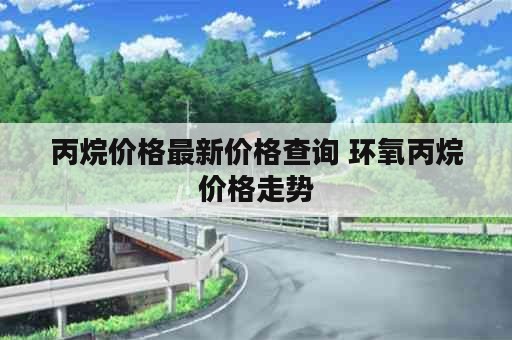 丙烷价格最新价格查询 环氧丙烷价格走势