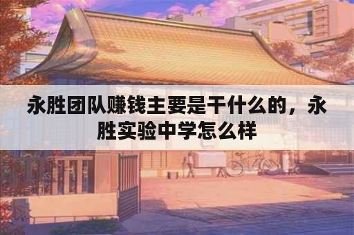 永胜团队赚钱主要是干什么的，永胜实验中学怎么样