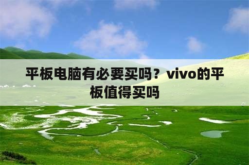 平板电脑有必要买吗？vivo的平板值得买吗