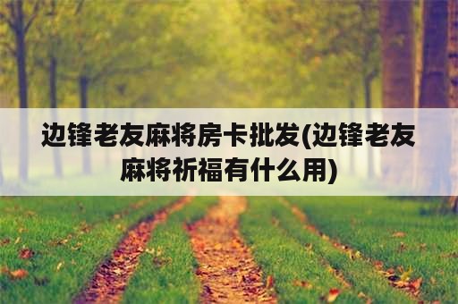 边锋老友麻将房卡批发(边锋老友麻将祈福有什么用)