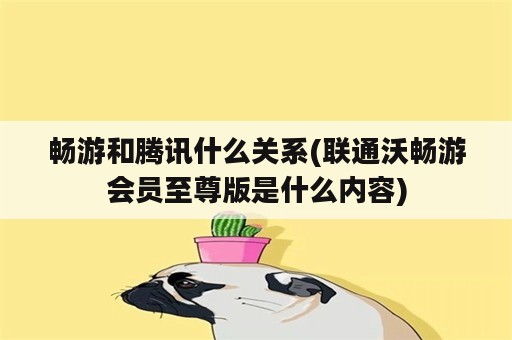 畅游和腾讯什么关系(联通沃畅游会员至尊版是什么内容)