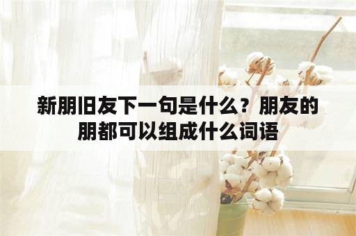 新朋旧友下一句是什么？朋友的朋都可以组成什么词语