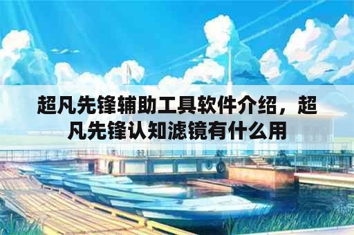 超凡先锋辅助工具软件介绍，超凡先锋认知滤镜有什么用