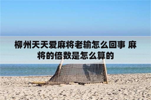 柳州天天爱麻将老输怎么回事 麻将的倍数是怎么算的