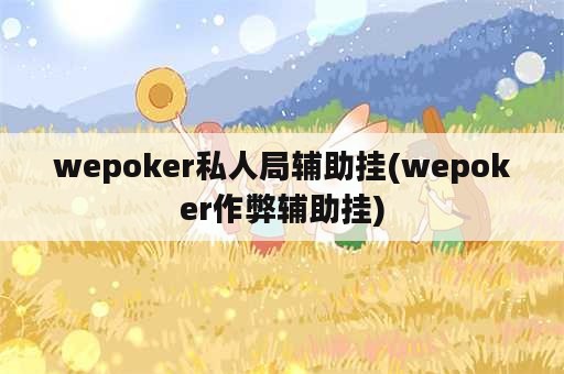 wepoker私人局辅助挂(wepoker作弊辅助挂)