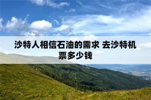 沙特人相信石油的需求 去沙特机票多少钱