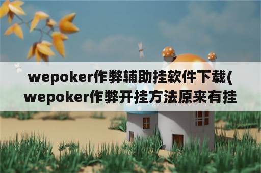 wepoker作弊辅助挂软件下载(wepoker作弊开挂方法原来有挂)